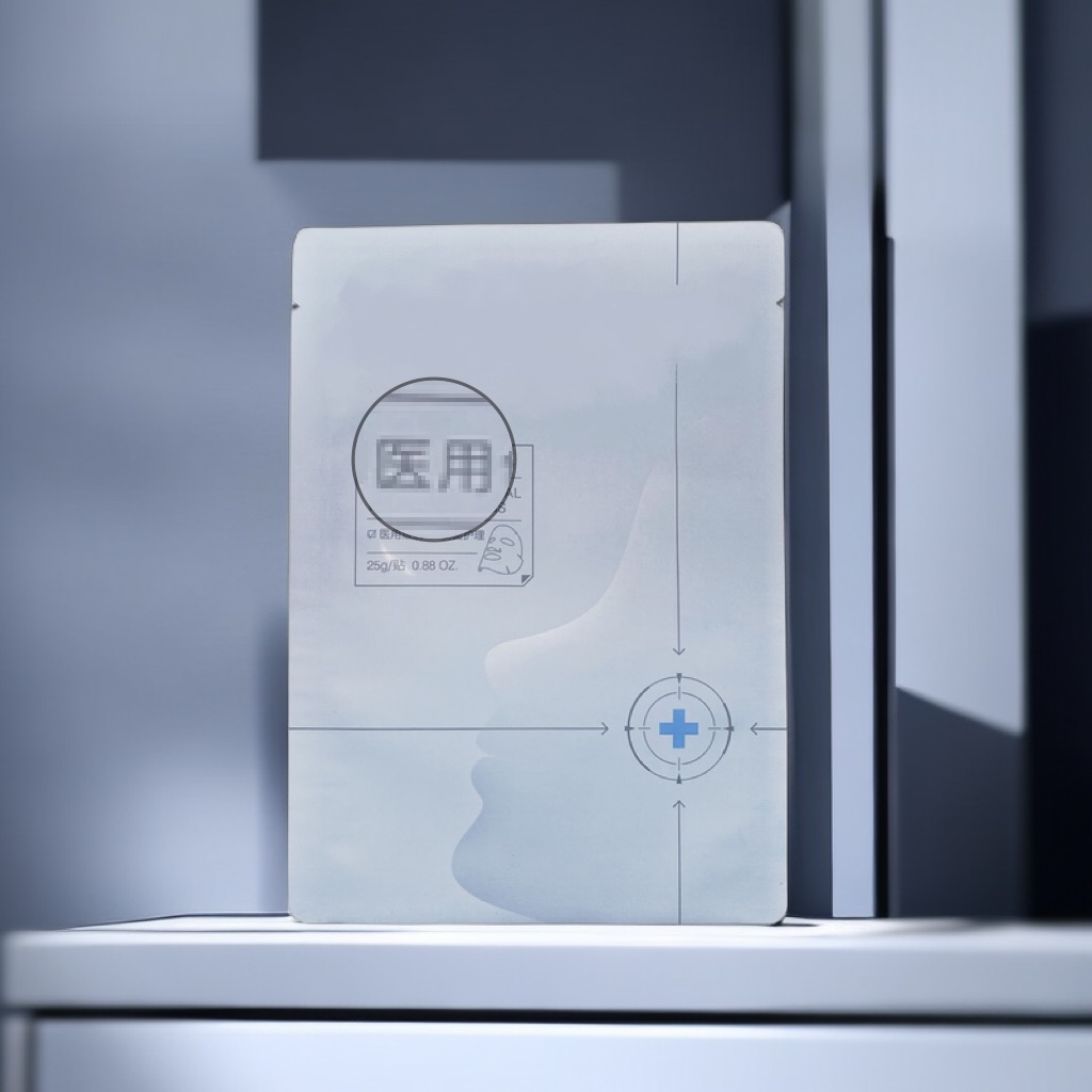 Medical facial mask pouch